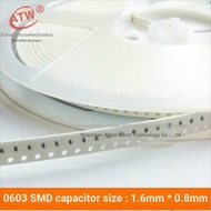 0603 Chip Capacitor Ceramic Sheet Capacitor 10pf-22nf Precision ±10% (100 Pieces) Non-Capacitor Pack