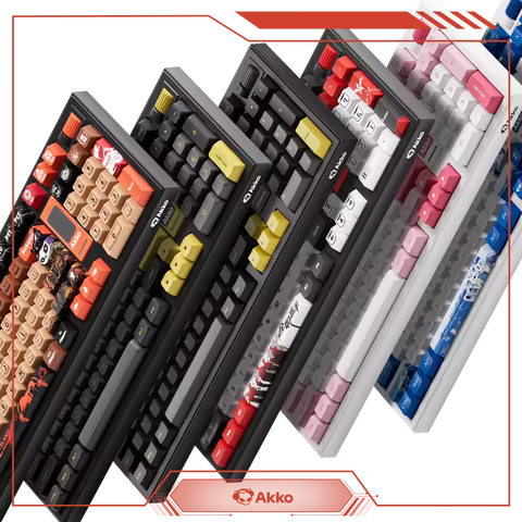 Akko 5098B Mechanical Gaming Keyboard 96 Keys Customizable TFT LCD Screen RGB Hotswap 8000mAh Fast C