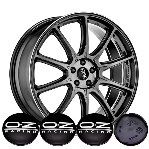 4pcs 62mm OZ Racing Logo EmblemAlloy Car Wheel Center Caps Wheel Hub Cap Auto Rim Cover Replace Car 