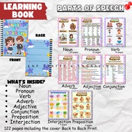 [LEARNING BOOK] PARTS OF SPEECH | Learning Book for Kids | Noun Pronoun Verb Adverb etc