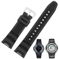 Rubber Watchband G-SHOCK SGW100 Watch Strap With Stainless Steel Suitable for Casio SGW-100
