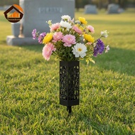 CheeseArrow Memorial Cemetery Flower Vases 1 2 4Pcs Removable Stake Holder for Artificial Flowers Ou