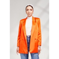 SHE DAZZLE Quinn Blazer In Tangerine
