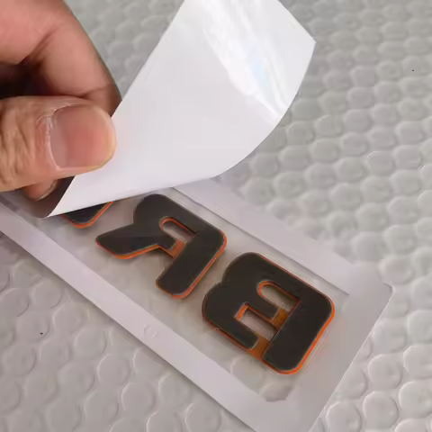 Orange Emblem For BRABUS Sticker BRABUS Trunk Sticker Car Rear Sticker For BRABUS G800 G900 G550 W46