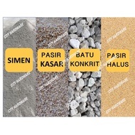 READY STOCK 1 KG CEMENT , PASIR KASAR, PASIR HALUS , BATU KONKRIT