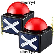 CHERRY Game Answer Buzzer, ABS Sounding Toy Red Game Buzzer, Trivia Quiz with Sound Light Talent Buz