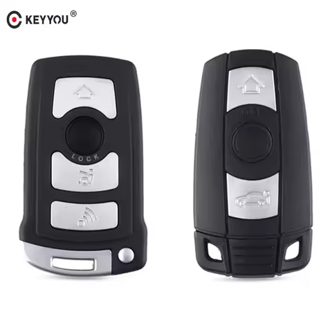 KEYYOU 3 4 Button Fob Car Key Case For BMW 1 3 5 7 Series E65 E66 E67 E68 745i 745Li 750i 750Li 760i