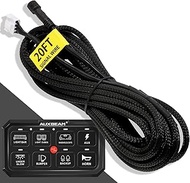 Auxbeam 20ft Signal Wire for Auxbeam Switch Panel, 4Pin Wiring Harness for Extension, Switch Panel W