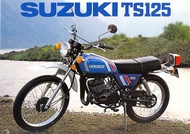 งานสติ๊กเกอร์ sticker สติ๊กเกอร์ suzuki TS125N