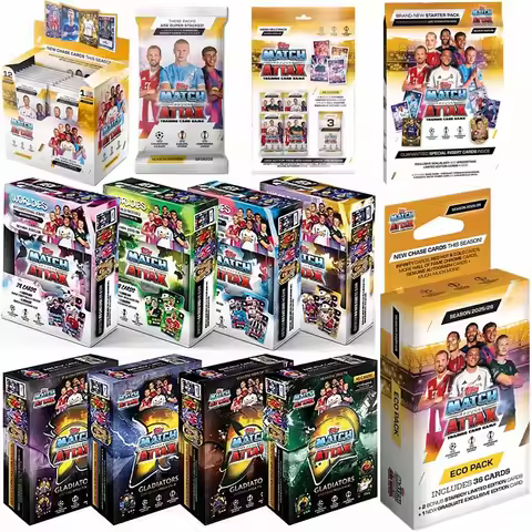 2026 New Season Topps UCC Match Attax 2025/26 Booster Pack Game Collection Card Full Box Series Foot