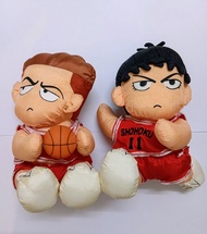 罕有  1995 Slam Dunk 男兒當入樽 景品 公仔 2隻 流川 宮城 灌籃高手 眼鏡廠 BANPRESTO