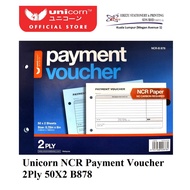 Unicorn NCR Payment Voucher 2Ply 50X2 B878 (bill book, payment voucher)
