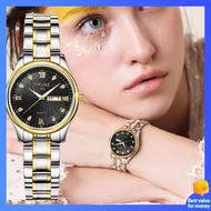 jam tangan perempuan waterproof jam tangan Pergerakan automatik mewah yang asli, indeks berlian wanita yang tertulis berlian, kalis air wanita mewah ringan bergaya dan jam tangan wanita Korea yang serba boleh