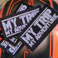 Patch Patches Emblem Badge Bet Logo Atribut Bordir Embroider Komputer My Trip My Adventure 4x10 cm T