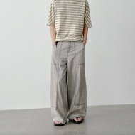 復古淺灰色 水洗感直筒牛仔褲