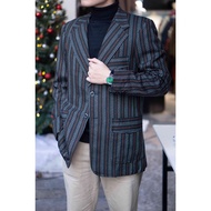 Vest blazer plaid c23 Shoulder 43