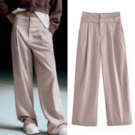 Beige Straight Pants 68816