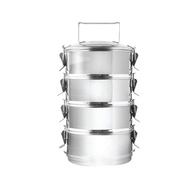 Home+Plus Stainless Steel Tiffin Carrier 16cm Multi-Tier Takeaway Food Carrier MANGKUK BERTINGKAT [R