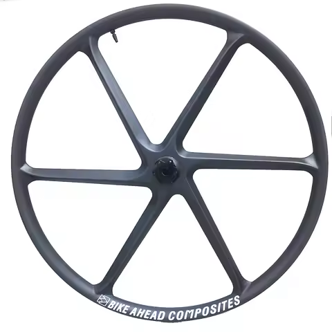 Bikeahead Composites 6-Spoke MTB Wheelset | 29/27.5" Carbon Fiber Wheels | Tubeless Ready | 148/110m