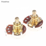 Fitow A500K/A250K/B250K/B500K Low-Noise Guitar Potentiometer with Brass Shaft FE