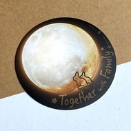 團圓【防水防曬可重貼】膠質貼紙 / 車身貼紙