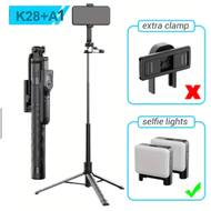 Sorf ใหม่ K28 Selfie Stick Tripod ขาตั้งกล้อง ไม้เซลฟี่ ไร้สาย 1.75m พับได้ มาพร้อมรีโมทบลูทูธ