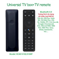 Universal TV BOX Remote Control+Voice Remote Control Suitable for TV BOX X96 X4 X98 Plus Tanix W2 TX3 Mini Plus X96 X6 Viettel FPT TV360 Tivo 4K Google Chromecast onn Mecool KM2 KM2Plus KM7Plus