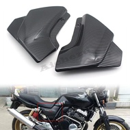 Motorcycle Side Panel Fairings Body Cover Frame Guard Fit for Honda CB 400 SF CB400 VTEC 3 III 2005 2006 2007 Carbon Fiber Paint