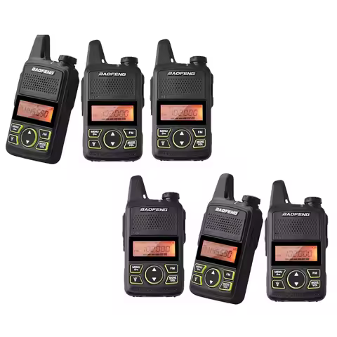 1-6 PCS Baofeng BF-T1 UHF 400-470MHz Mini Walkie Talkies Two Way Ham Radio 20CH Interphone