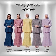 SET ibu DAN ANAK BAJU KURUNG BULAN BINTANG  VICTORIA GLAM GOLD