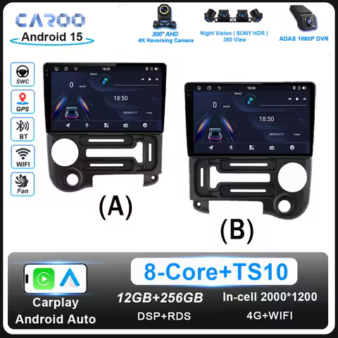 Android 15 Radio Stereo For Hyundai Santro Atos Prime 2003-2015 Auto QLED Screen Multimedia Player G