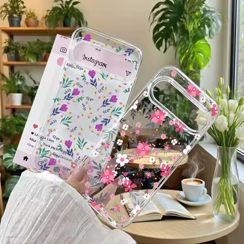 for Pixcel 10 Pro XL Case Cute White Flower Plum Blossom Phone Case for Google Pixel 10 9 Pro XL 8 7