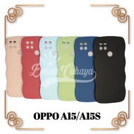 CASE OPPO A15 / A15S SOFTCASE SILIKON GELOMBANG WARNA