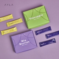 NEW AYLA GLOW BEAUTY SUPPLEMENT - PINEAPPLE & MIXBERRIES 100% ORIGINAL HQ