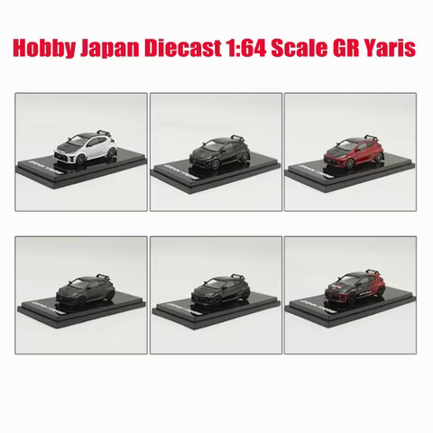Hobby Japan Diecast 1:64 Scale GR Yaris Alloy Car Model Classic Adult Kids Hobby Collection Souvenir