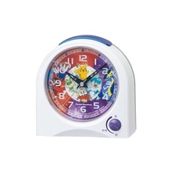 Seiko Clock Alarm Clock, Place Clock, Characters, Pokemon, White, 115 x 115 x 55mm CQ425W