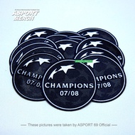 ASPORT PATCH DEVENDING 07/08 M4N UNITED BADGE DEVENDING 07 08 VELVET MATERIAL