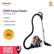 Sharp Penyedut Debu - 2200w Bagless Vacuum Cleaner ECC2219N