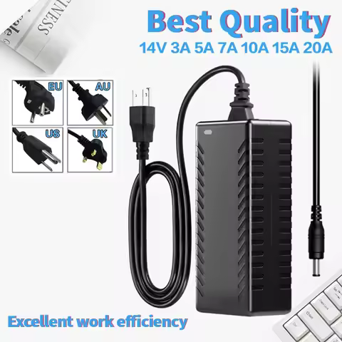 AC100V-240V to DC 14V 2A 3A 4A 5A 6A 8A 10A 15A 20A 25A Power Supply Adapter 14V 60W 80W 100W 160W 2
