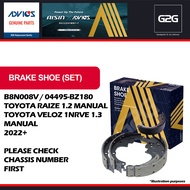 Brake Shoe Advics B8N008V / 04495-BZ180 Toyota Raize 1.2 MT and Veloz 1NRVE 1.3 MT 2022+