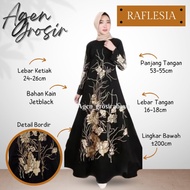 ABAYA BORDIR RAFLESIA ABAYA GAMIS DREES SYARI ABAYA HITAM ABAYA