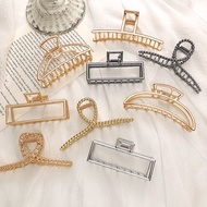 READY STOCK Gold Metal Big Jaw Clip 11cm Shark Clip/ INS Style Hair Accessories 网红金属大抓夹/盘发发饰/鲨鱼夹发夹