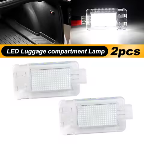 2pcs For Volvo C30 C70 II S40 II S60 S80 V50 V70 XC70 XC90 6000k LED Luggage Compartment Light Trunk