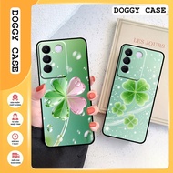 Vivo V27 / V27E case with lucky four-leaf clover print