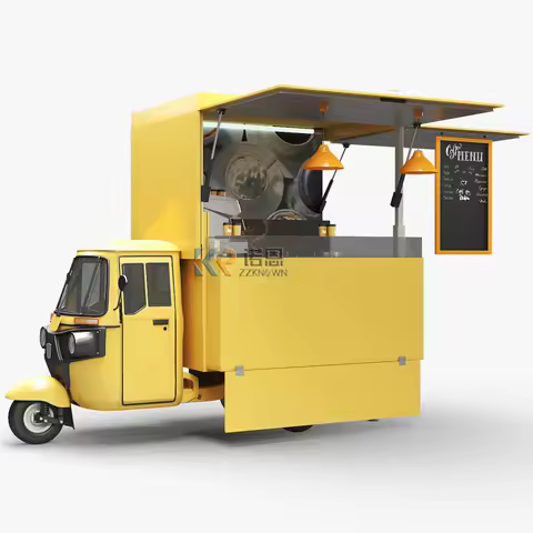 New Design Street Electric Tricycle Food Trailer Mobile Food Truck For Ice Cream Cart Tricycle Ape P