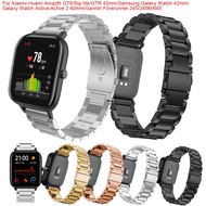 for Xiaomi for Huami for Amazfit GTS/GTR 42mm/Bip Lite/for Samsung Galaxy Watch Active 2/Active/Galaxy 42mm Watch Band Metal Strap