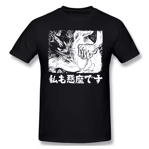 Devilman Crybaby 2020 New Arrival T-Shirt I'm A Devilman, Too Men Cotton Tees Tshirt Harajuku Street