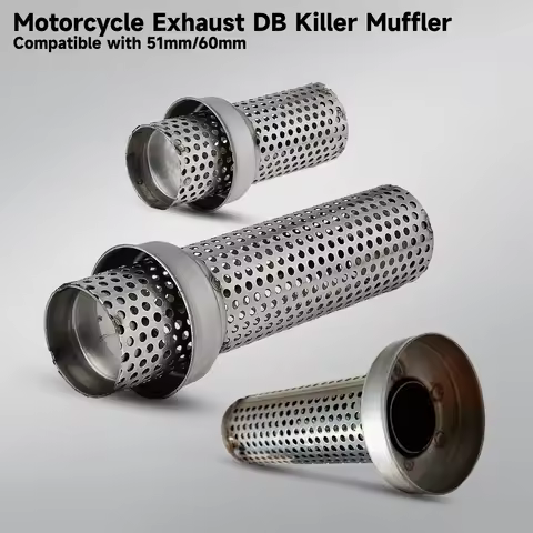 50.8mm Removable DB Killer Universal Motorcycle Exhaust Escape Moto Mesh Damper DB Muffle