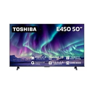 [จัดส่งพร้อมเชื่อมต่อสัญญาณ]TOSHIBA ทีวีคิวแอลอีดี 50 นิ้ว (4K QLED VIDAA) 50E450RP จัดส่งโดย HomePr