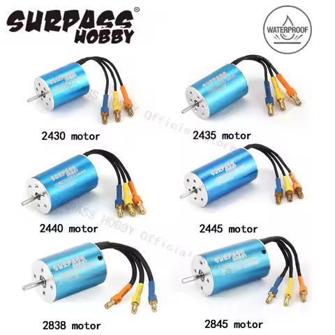 SURPASS HOBBY Waterproof 2430 2435 2440 2445 2838 2845 Brushless Motor for Wtloys Remo 1/12 1/14 1/1